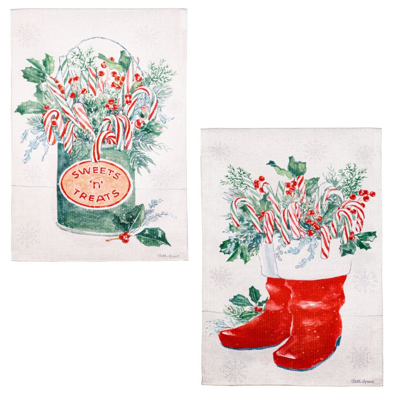 Christmas Charm Reversible Garden Flag